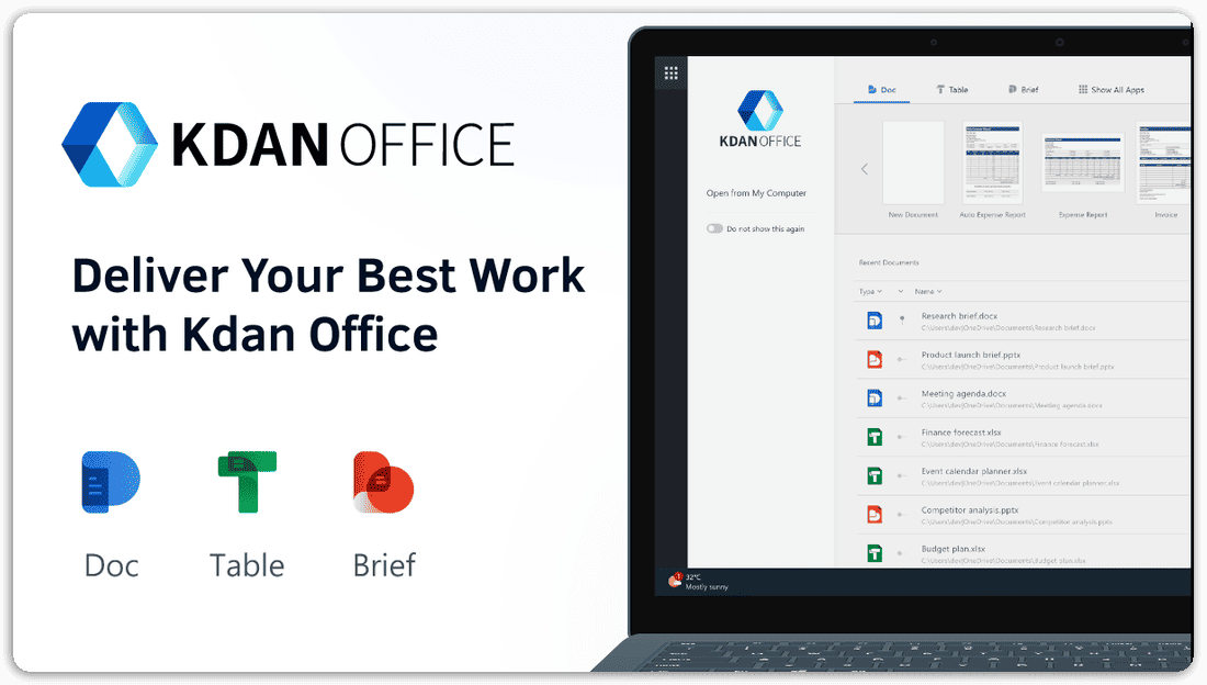 Kdan Office Overview