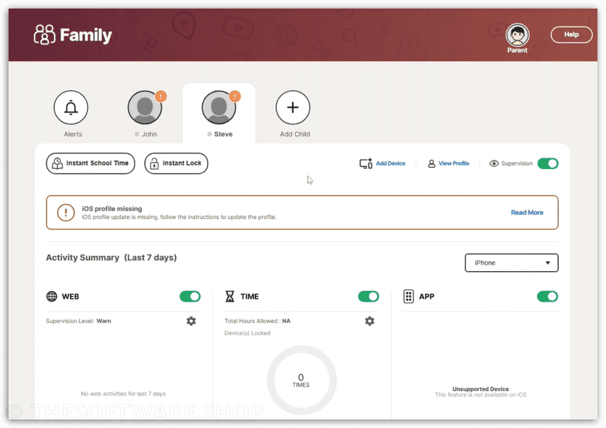 Norton 360 Deluxe Parental Control