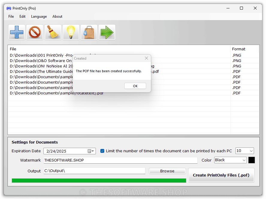 PrintOnly Pro Succesfully