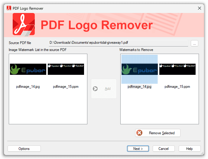 SoftOrbits PDF Logo Remover Image Watermark List