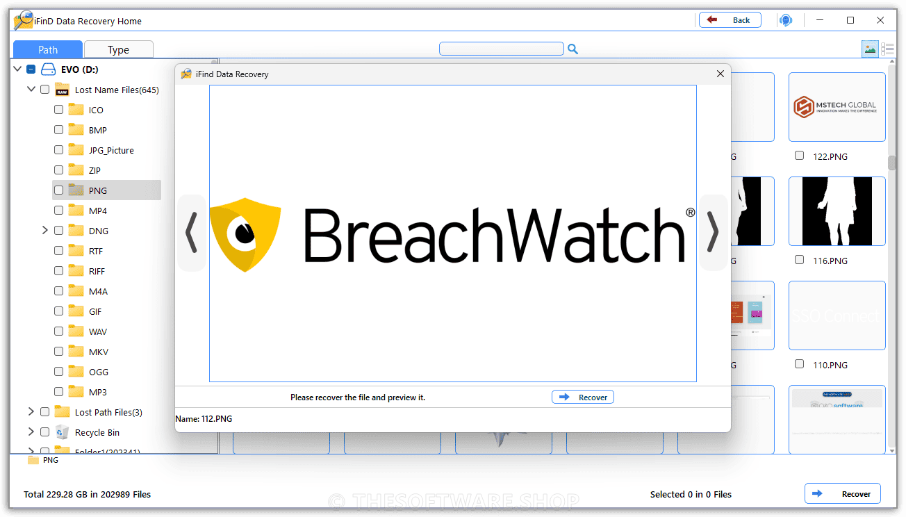 iFinD Data Recovery - Preview