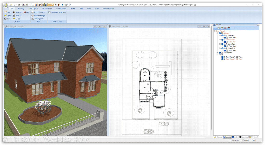 Ashampoo Home Design 10 - 3D 2D