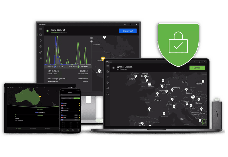IPVanish VPN Device Screenshot