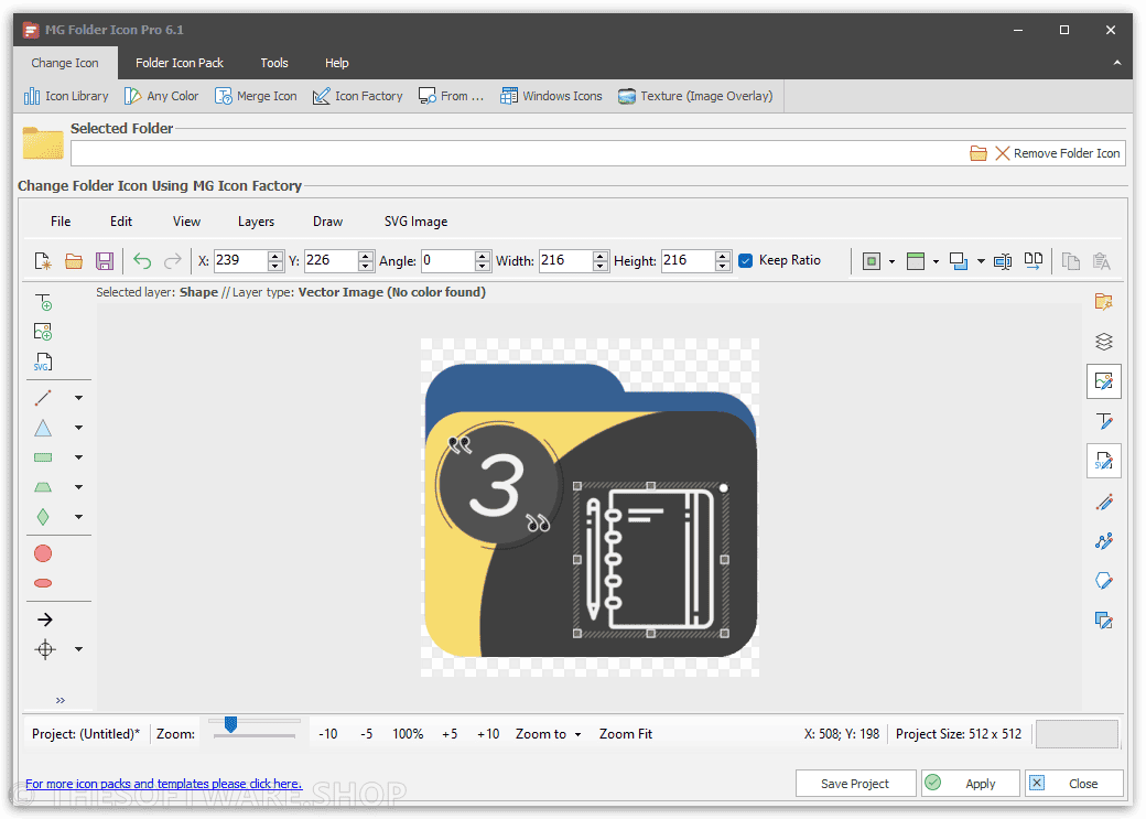 MG Folder Icon PRO Designer