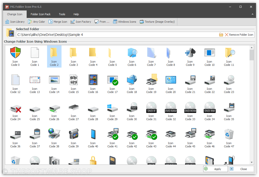 MG Folder Icon PRO Windows Default Icon