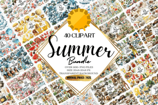 Hello Summer Clipart Huge Bundle Download Sale