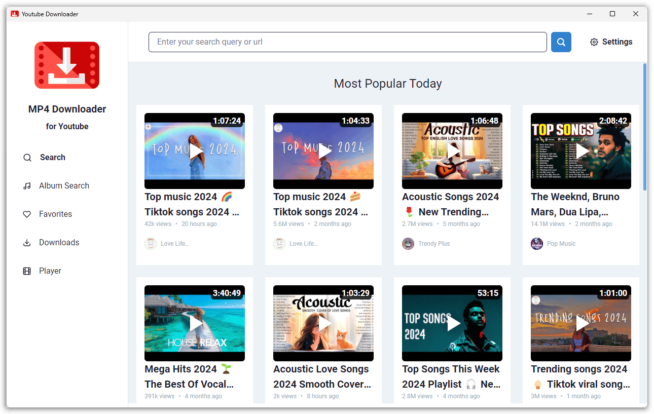SoftOrbits MP4 Downloader for Youtube Screenshot