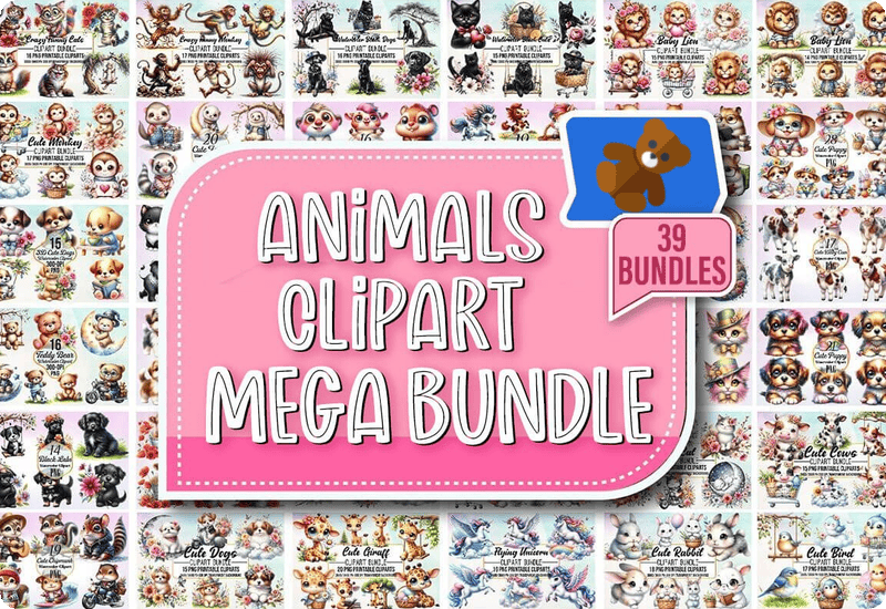 Animals Clipart Mega Bundle Sale