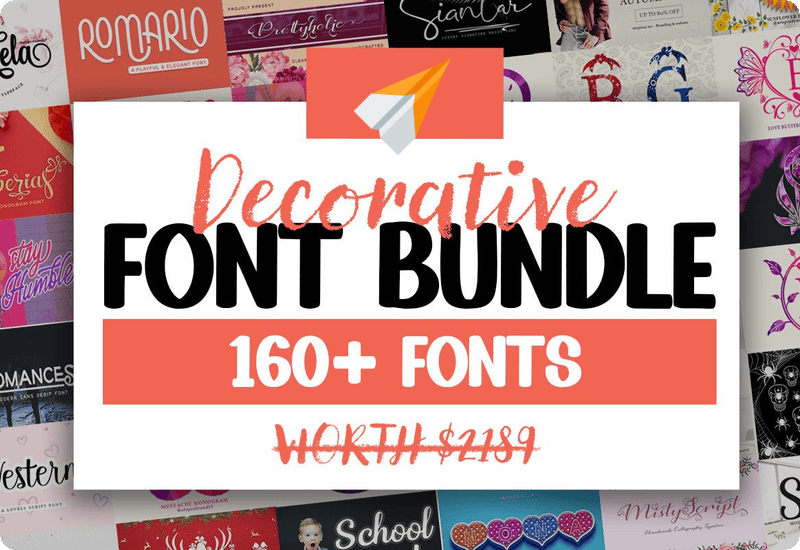 Decorative Font and Monogram Bundle