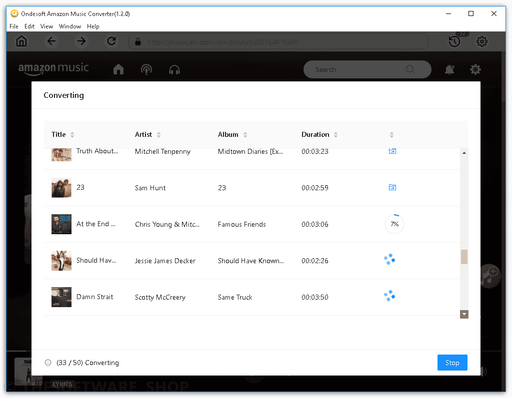 Ondesoft Amazon Music Converter Screenshot