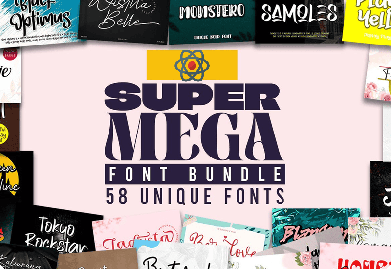 Super Mega Font Bundle