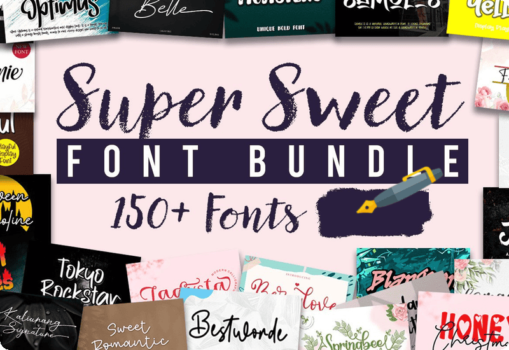 Super Sweet Font Bundle Download Sale Giveaway