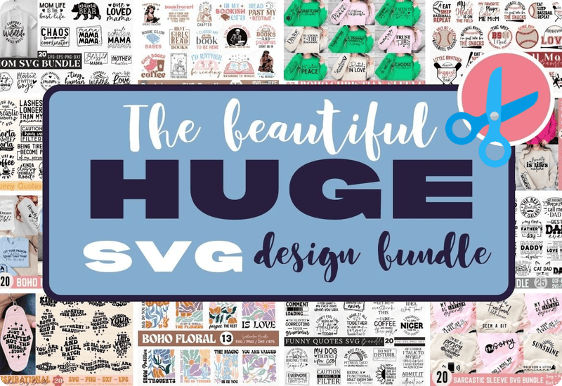 The Beautiful Huge SVG Design Bundle