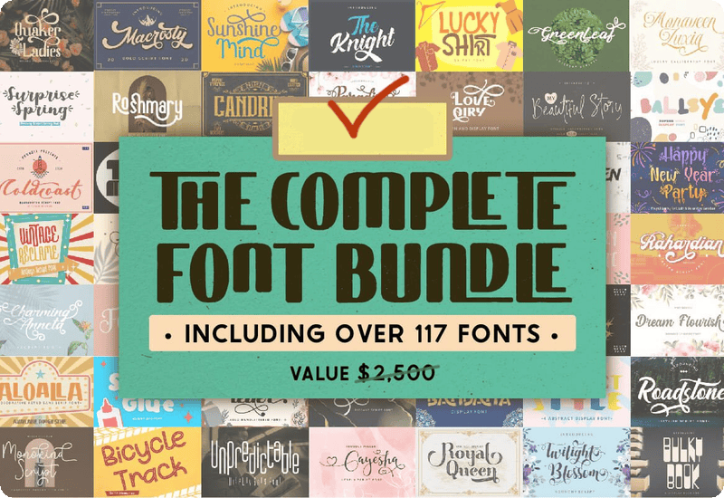The Complete Font Bundle Download