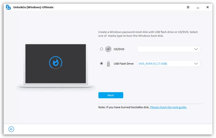 Create Reset Disk