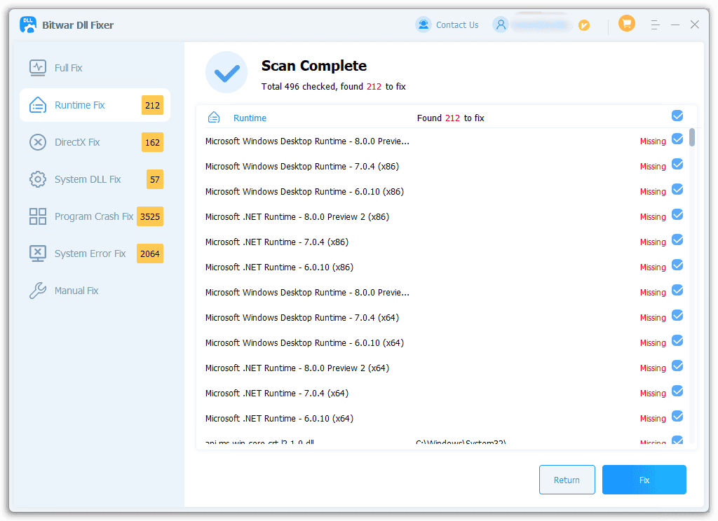 Scan Results