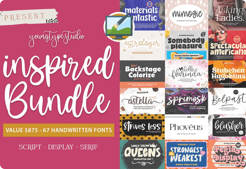 Inspired Font Bundle Review Download Discount Sale