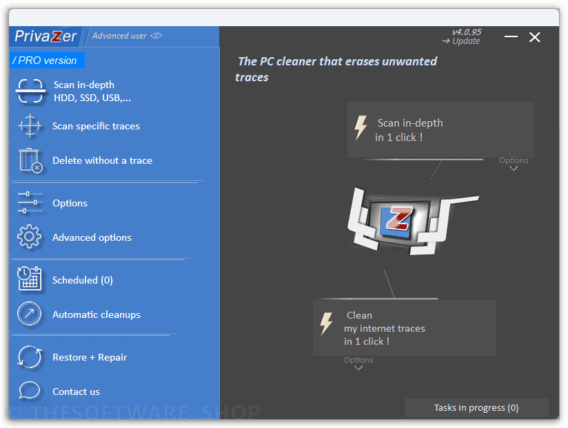 Privazer PRO Interface