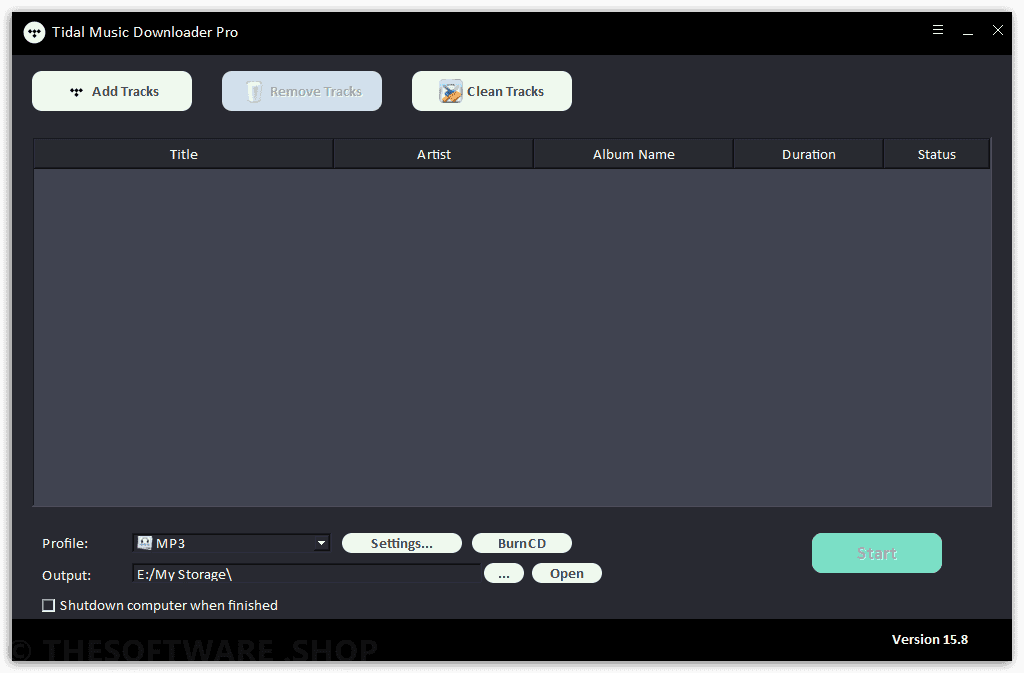 Tidal Music Downloader Pro Interface