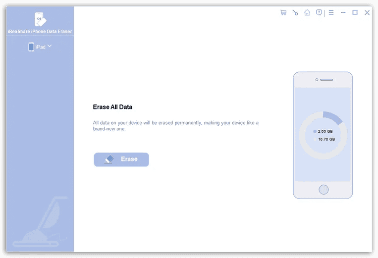 iReaShare iPhone Data Eraser Review - Screenshot
