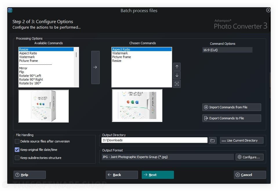 Ashampoo Photo Converter 3 Editing