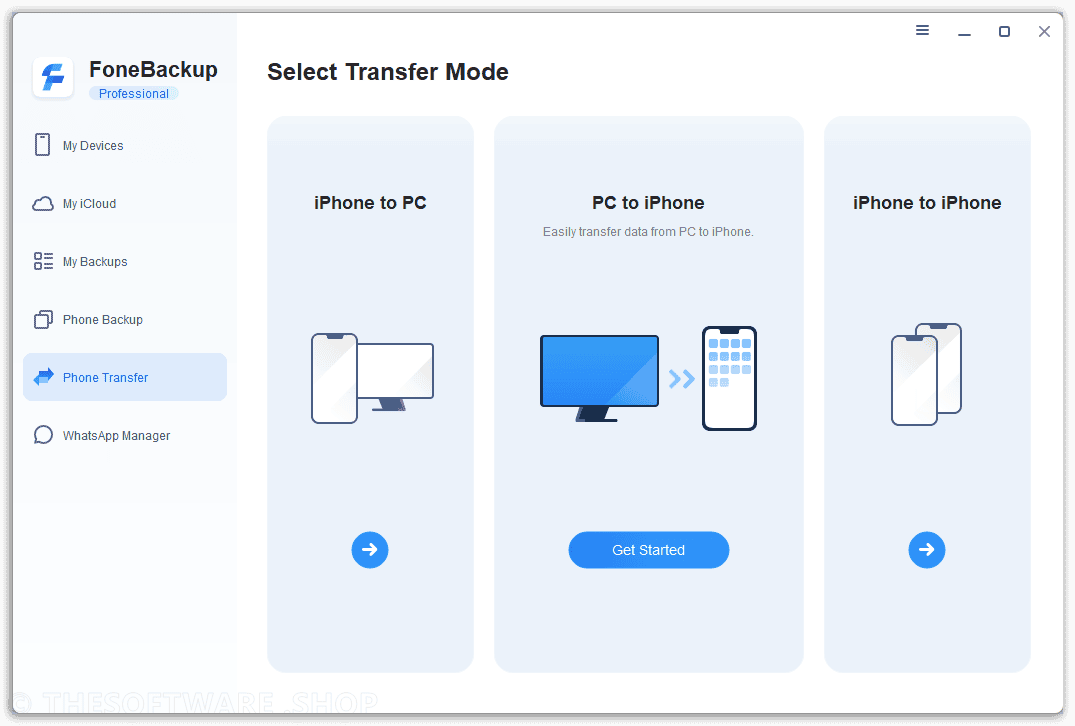 AOMEI FoneBackup Professional - iPhone Transfer