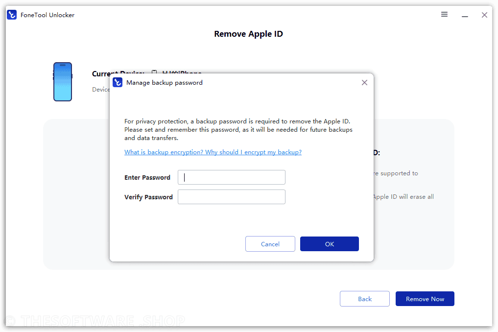 FoneTool Unlocker Professional - Remove Apple ID