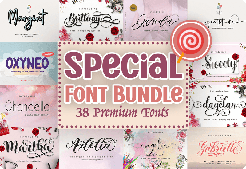 Special Font Bundle Download Sale