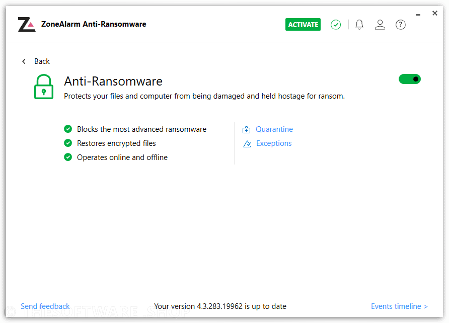 Anti-Ransomware Setting