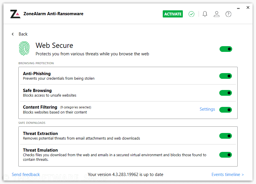 Web Secure Features