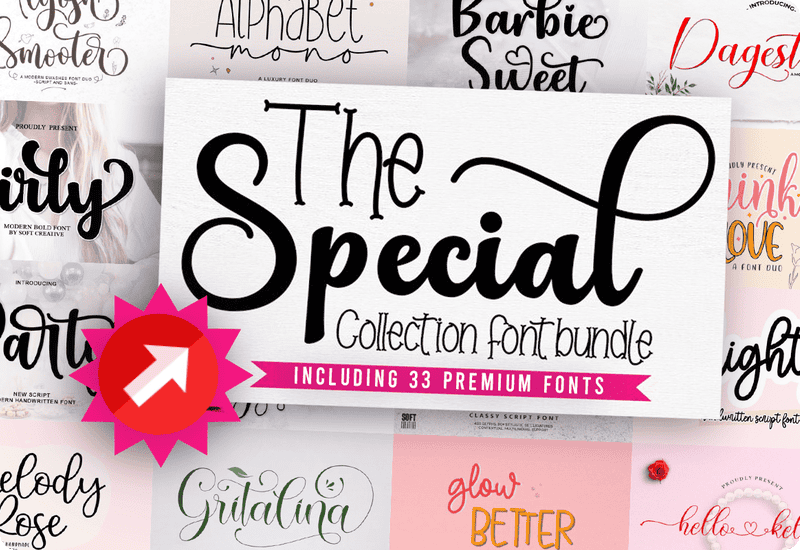 The Special Collection Font Bundle Sale Download