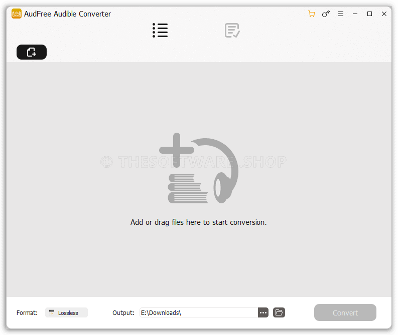 AudFree Audible Converter Interface