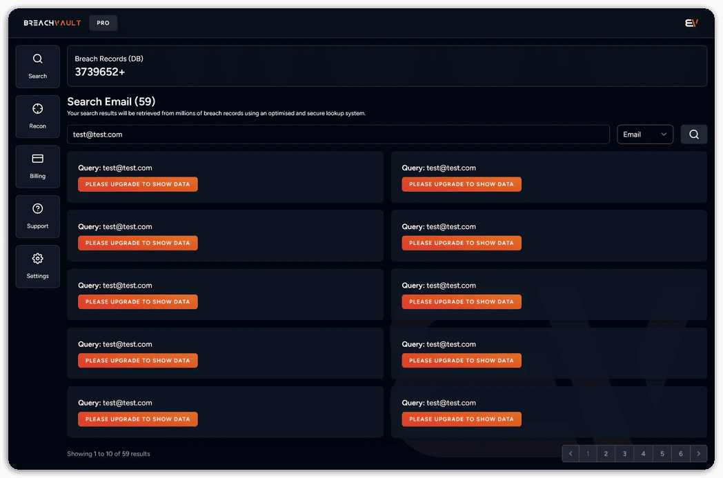 BreachVault Screenshot