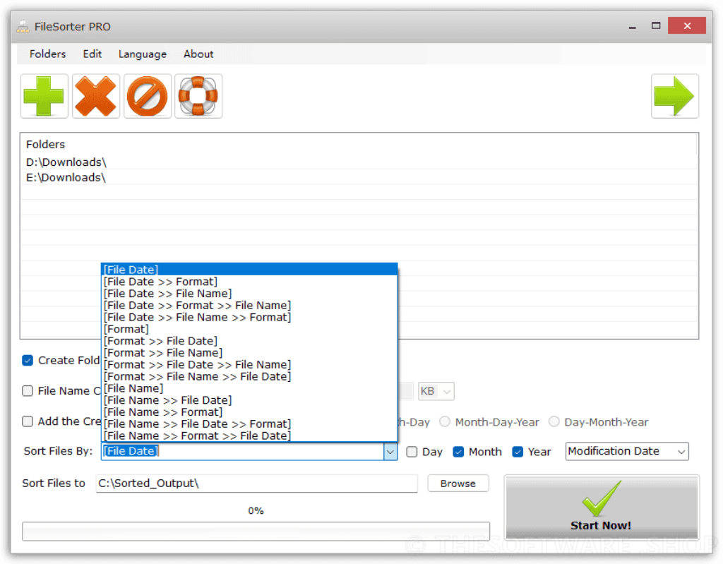 FileSorter PRO Sort Files By