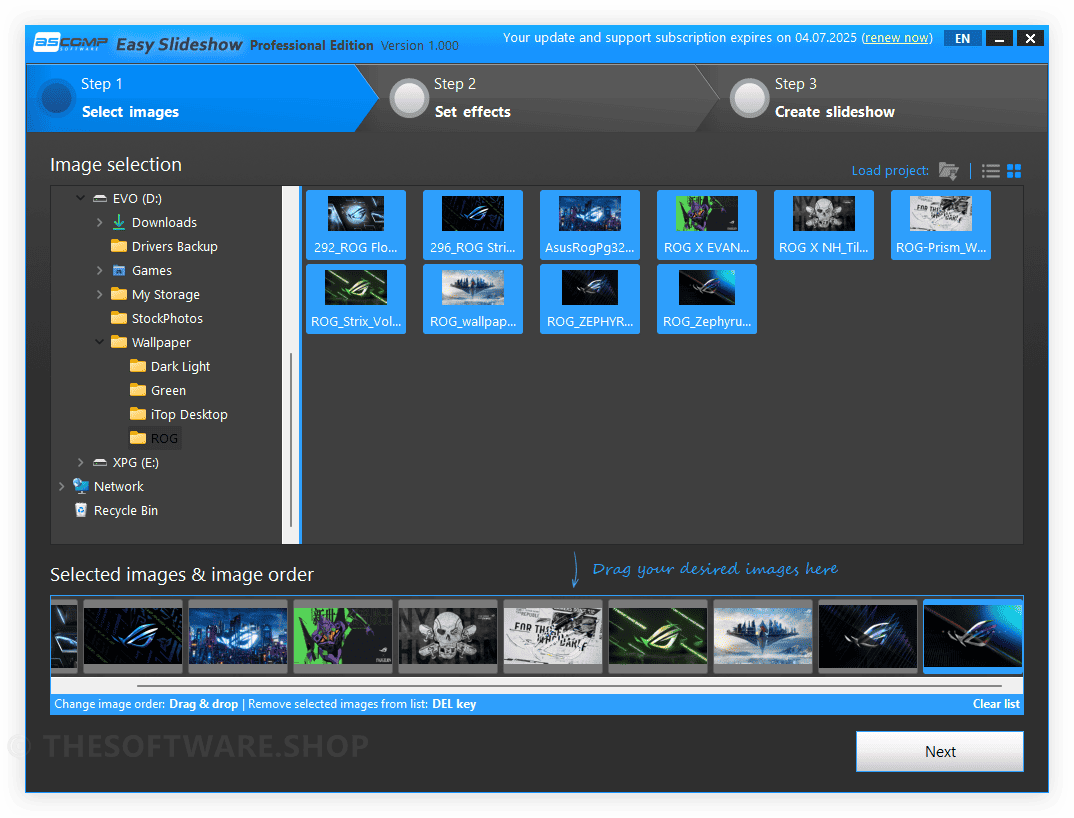 Select Images