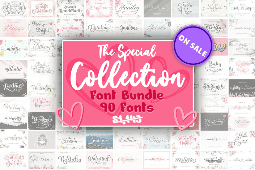 The Special Collection Font Bundle Romie Creative