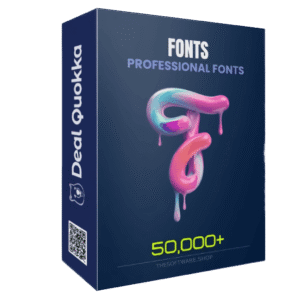 DealQuokka 50000 Professional Fonts Mega Bundle