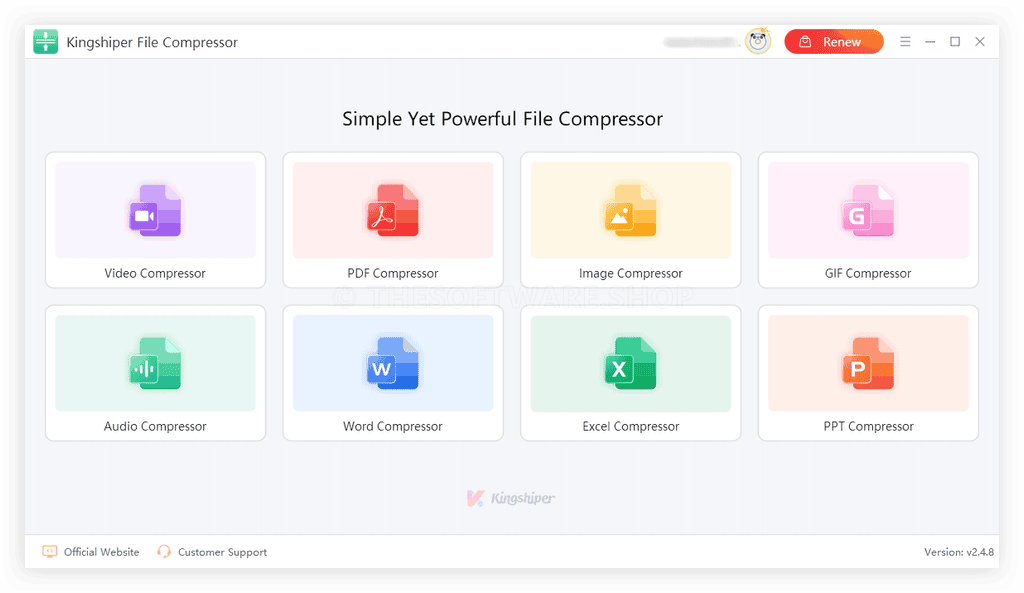 Kingshiper File Compressor Screenshot
