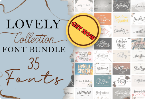 Lovely Collection Font Bundle Download Discount Coupon