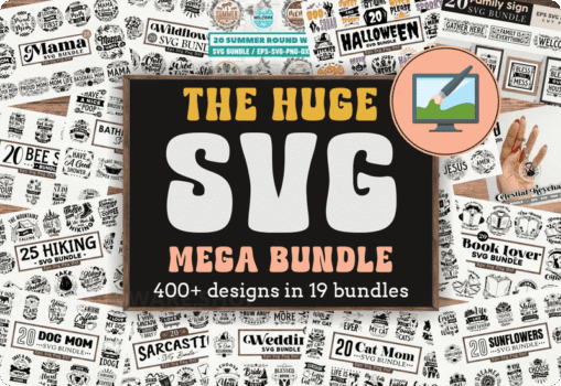 The Huge SVG Mega Bundle Sale Download