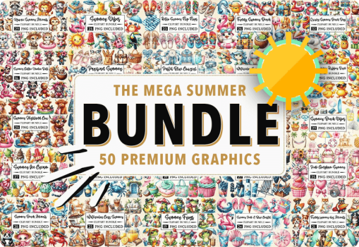 The Mega Summer Clipart Bundle Download