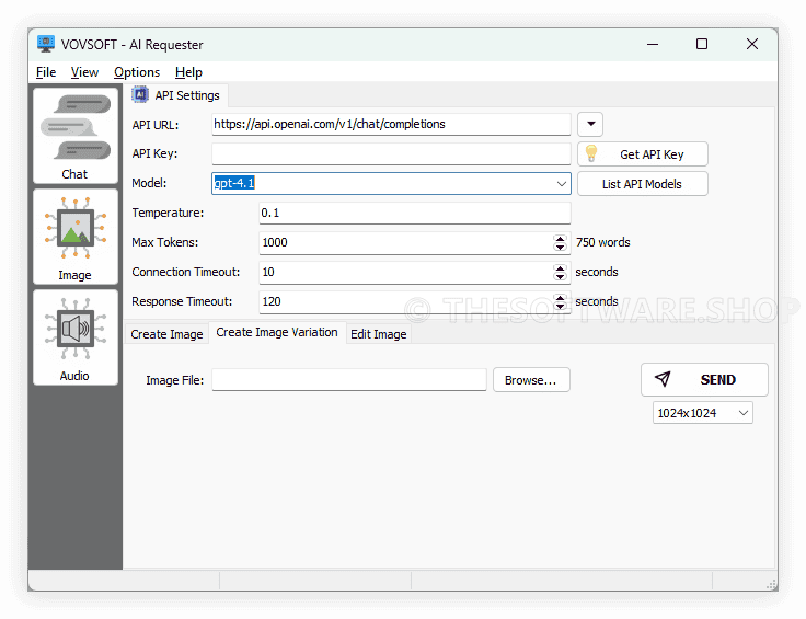 Vovsoft AI Requester - Screenshot