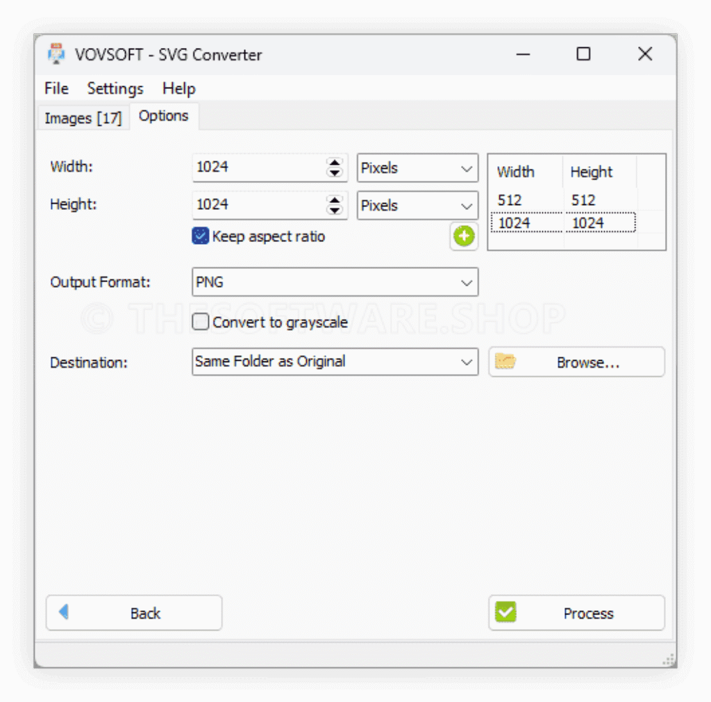 Vovsoft SVG Converter Screenshot