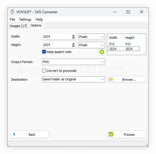Vovsoft SVG Converter Screenshot