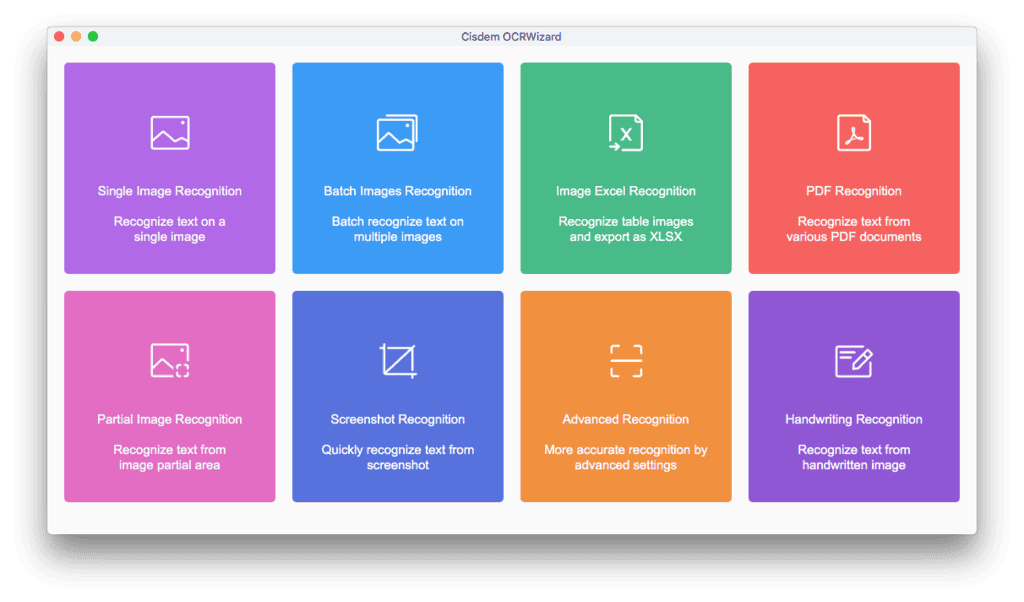 Cisdem OCRWizard Main Interface