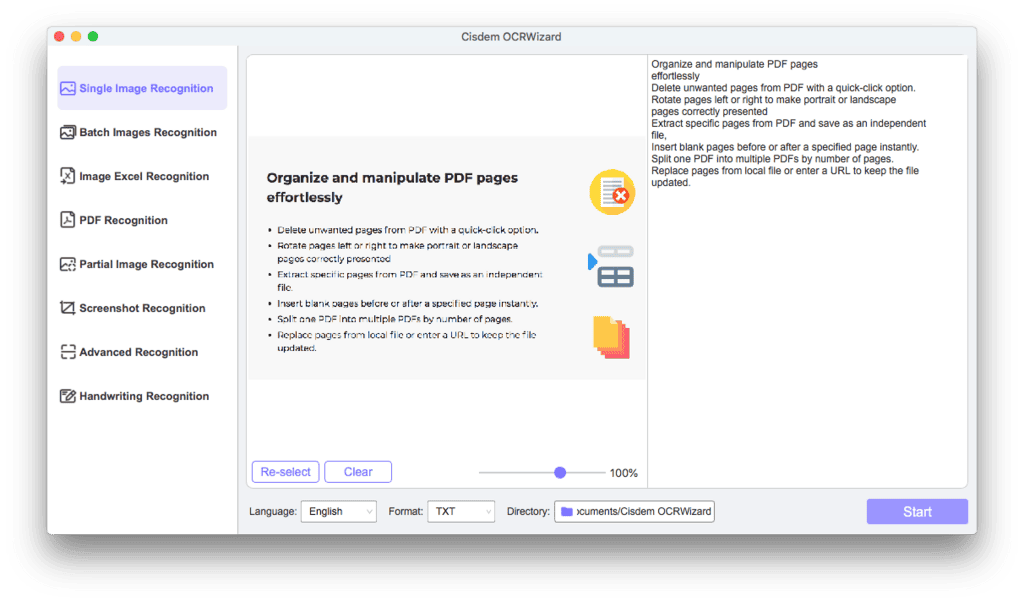 Cisdem OCRWizard Single Image