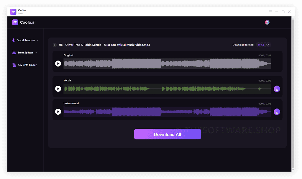 Coolo Vocal Remover Screenshot