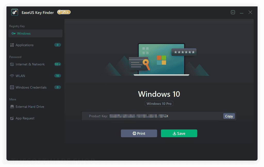 EaseUS Key Finder Pro Screenshot
