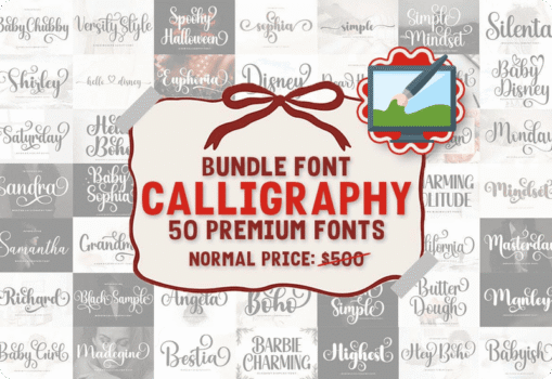 Creative Fabrica Calligraphy Font Bundle