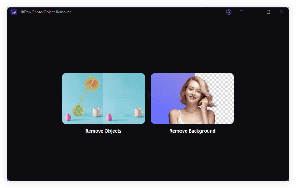 HitPaw Photo Object Remover Main Interface